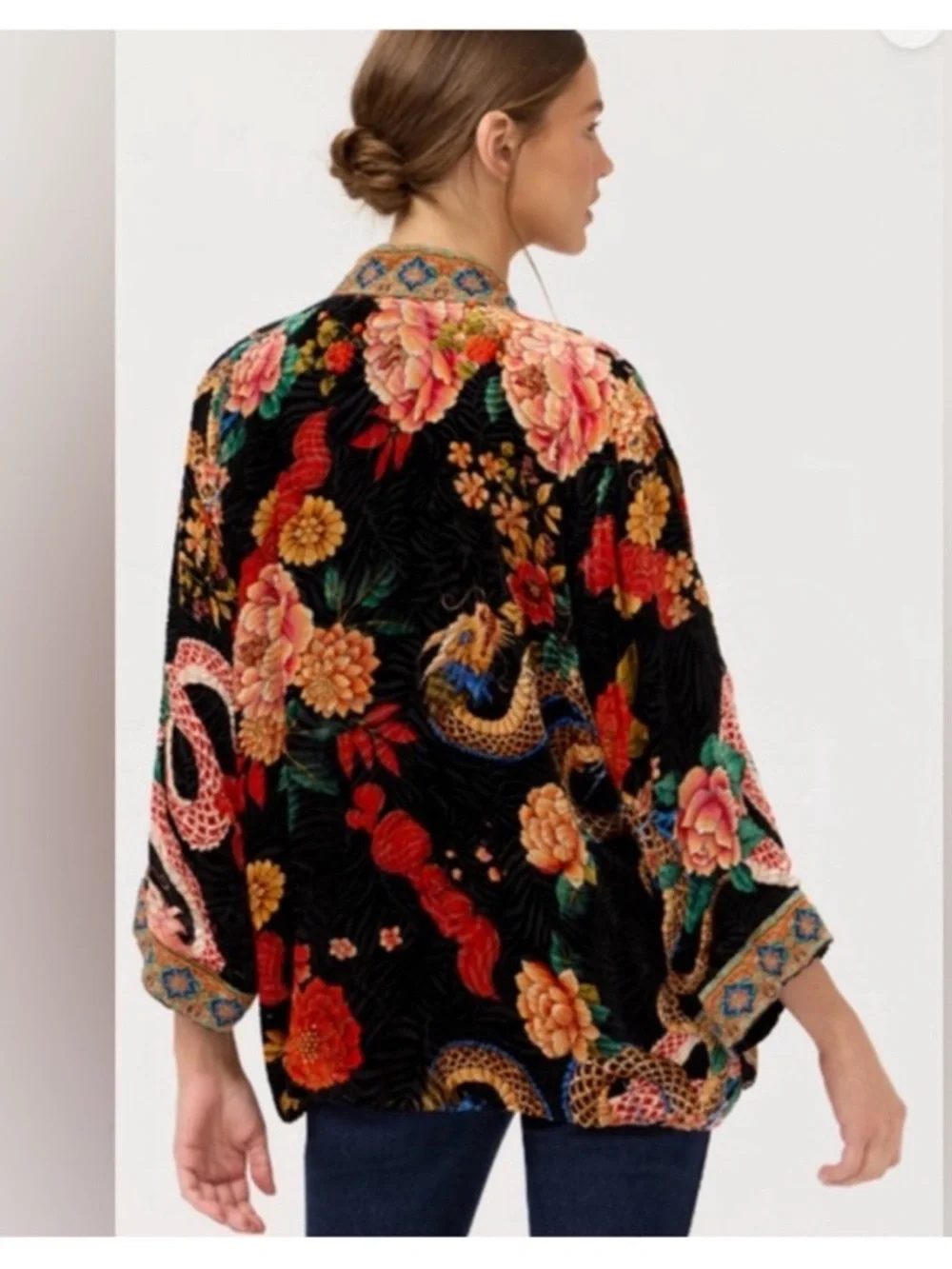 NWT JOHNNY WAS MERHAWI KIMONO JACKET - Picture 3 of 10